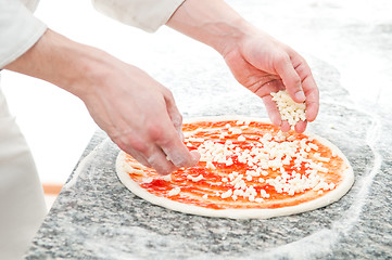 Image showing Pizza preparartion