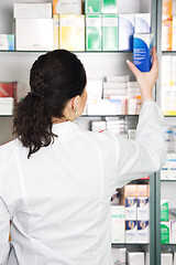 Image showing Pharmacy chemist woman in drugstore