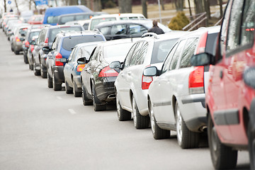 Image showing Traffic during the rush hour