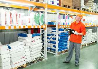 Image showing worker at warehouse