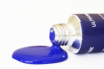 Image showing Blue Acrylic Paint