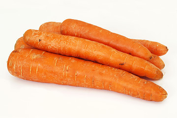 Image showing Organic carrots