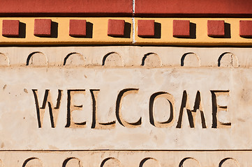 Image showing Welcome