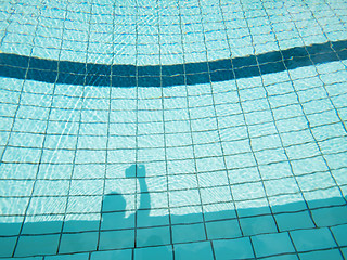 Image showing Swimming pool shadow