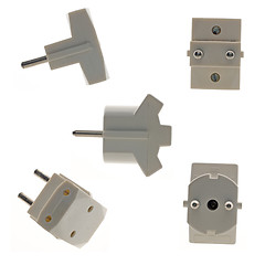 Image showing Triple outlet plugs 