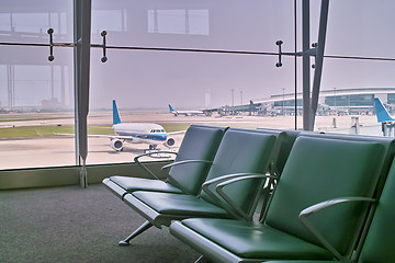 Image showing Airport departure hall