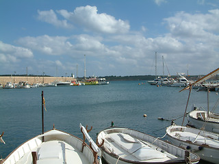Image showing boats in the bay
