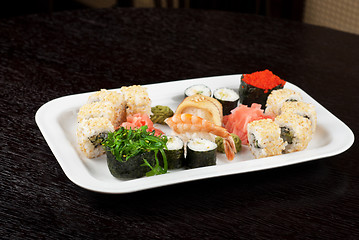 Image showing sushi set