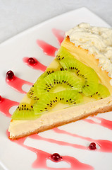 Image showing kiwi cake