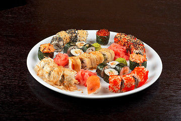 Image showing sushi set