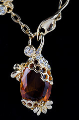 Image showing pendant closeup with big gem