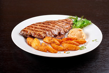 Image showing Juicy beef steak