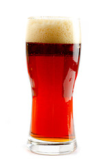 Image showing Glass of dark beer