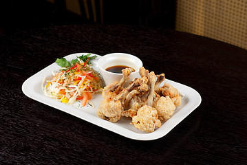 Image showing Fried chicken wings