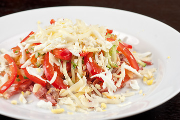 Image showing Meat tasty salad