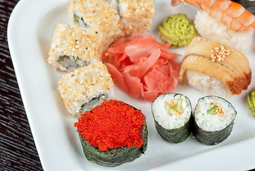 Image showing sushi set