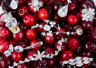 Image showing Jewels at cherries