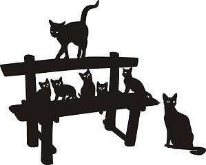 Image showing Cat family