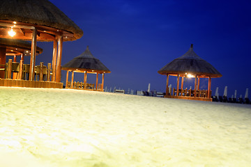 Image showing Restaurant on the beach