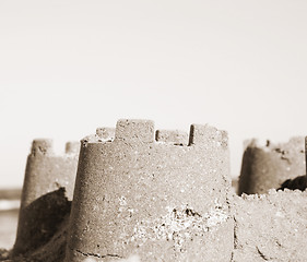 Image showing Sand castle