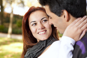 Image showing Love and affection between a young couple