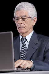 Image showing Senior businessman at the office