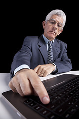 Image showing Senior businessman at the office