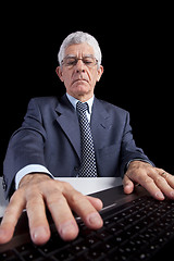 Image showing Senior businessman at the office