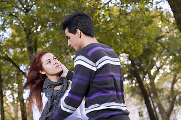 Image showing Love and affection between a young couple