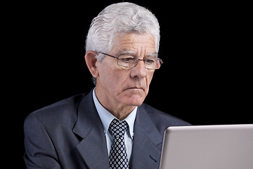 Image showing Senior businessman at the office