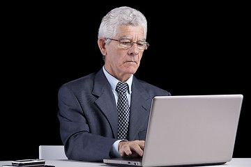 Image showing Senior businessman at the office