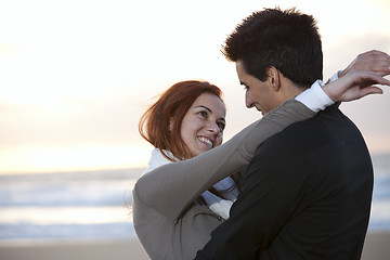 Image showing Love and affection between a young couple