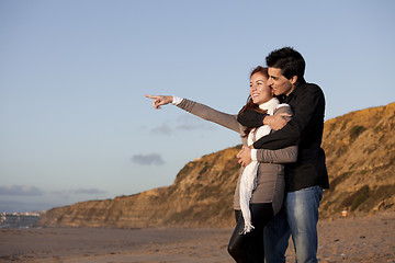 Image showing Love and affection between a young couple