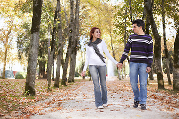 Image showing Love and affection between a young couple