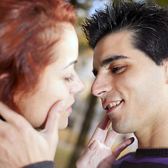 Image showing Love and affection between a young couple