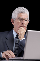 Image showing Senior businessman at the office