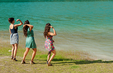 Image showing Throwing stones