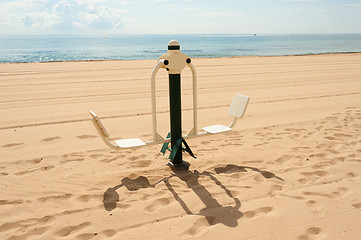 Image showing Fitness machine outdoors