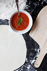 Image showing Pizza ingredients