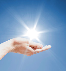 Image showing Holding the sun