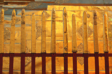 Image showing Golden fence