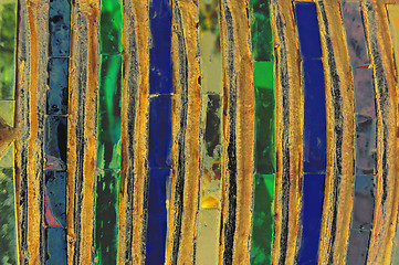 Image showing Rusty grunge stripes