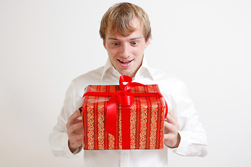 Image showing Presenting a gift