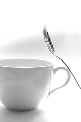 Image showing Spoon and cup