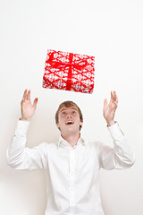 Image showing Man with present