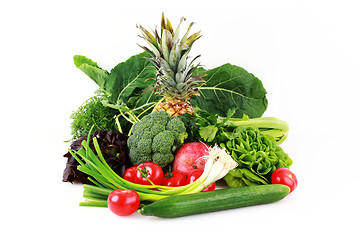 Image showing Various vegetables and fruits 