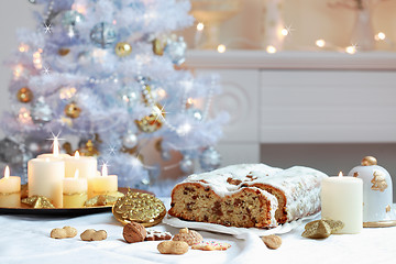 Image showing Christmas stollen