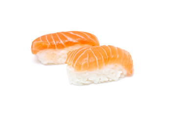 Image showing Salmon nigiri