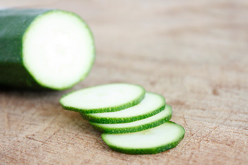 Image showing Courgettes