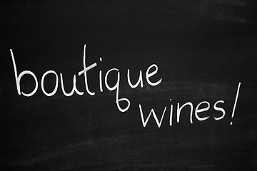 Image showing Botique wines